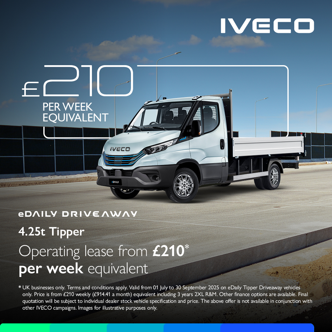 eDAILY DRIVEAWAY TIPPER NOW AVAILABLE WITH MONTHLY OPERATING LEASE